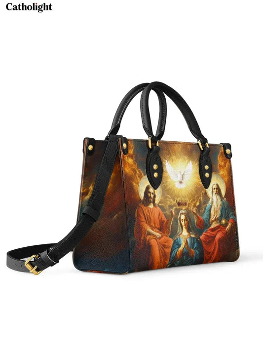 Divina Coronation Of Mary Leather Bag