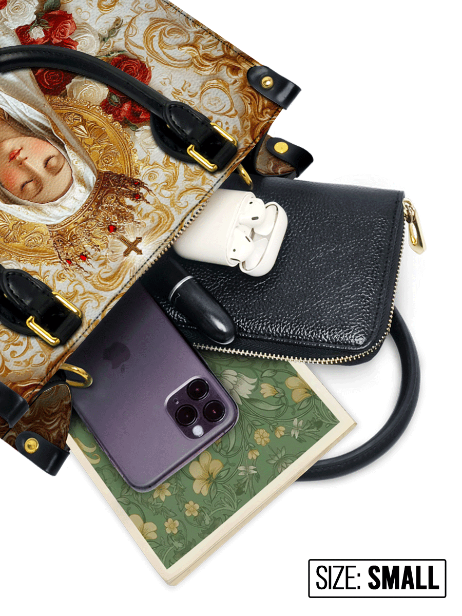 Divina Lady of Fatima Elegance Leather Bag