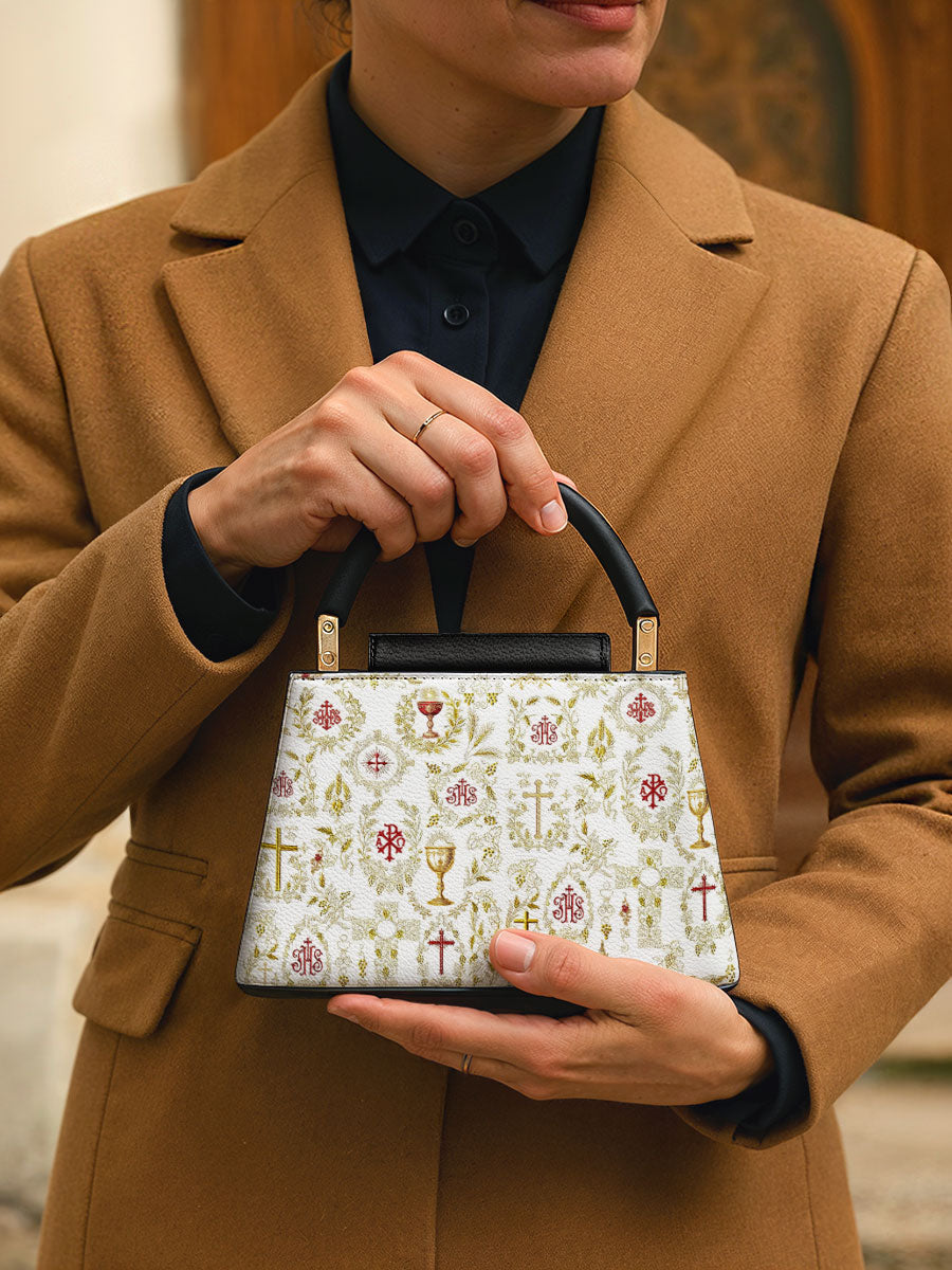 Divina The Timeless Faith Leather Satchel Bag