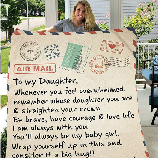 To My Daughter - Gifting Blankets by Divina