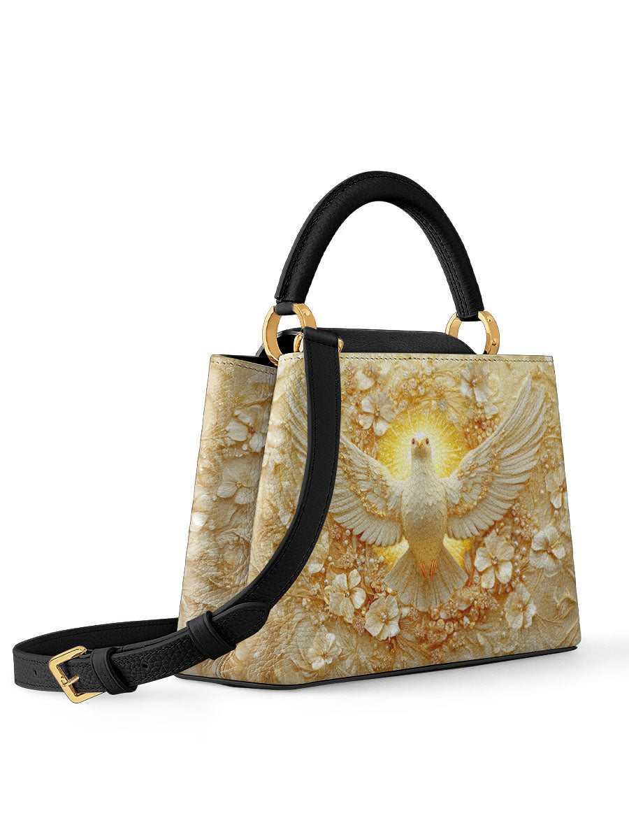 Divina Wings of Serenity Leather Satchel Bag