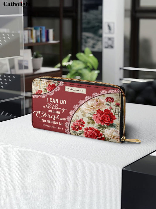Divina Blooming With Faith Leather Wallet Purse