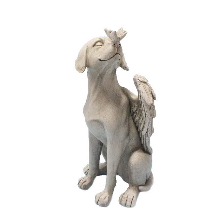 Angel Dog - Outdoor Statue | Handcrafted by Divina