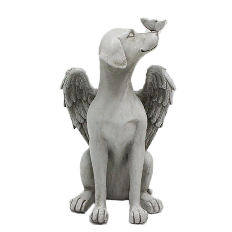 Angel Dog - Outdoor Statue | Handcrafted by Divina