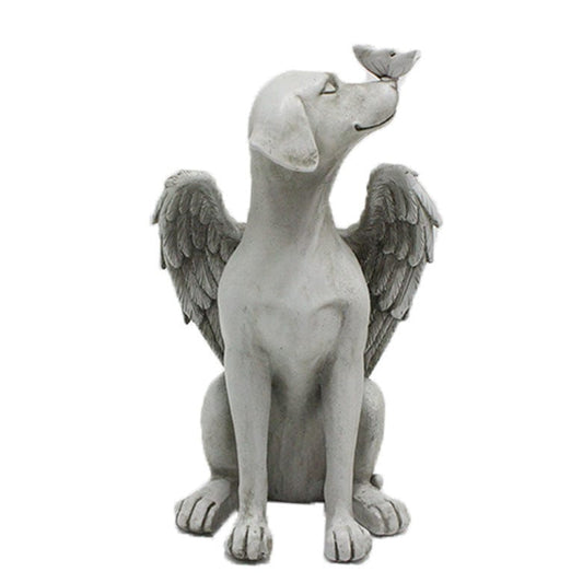 Angel Dog - Outdoor Statue | Handcrafted by Divina
