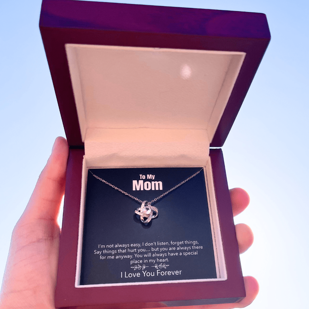 "To My Mom" STAR OF FAITH Necklace & I Love You Card