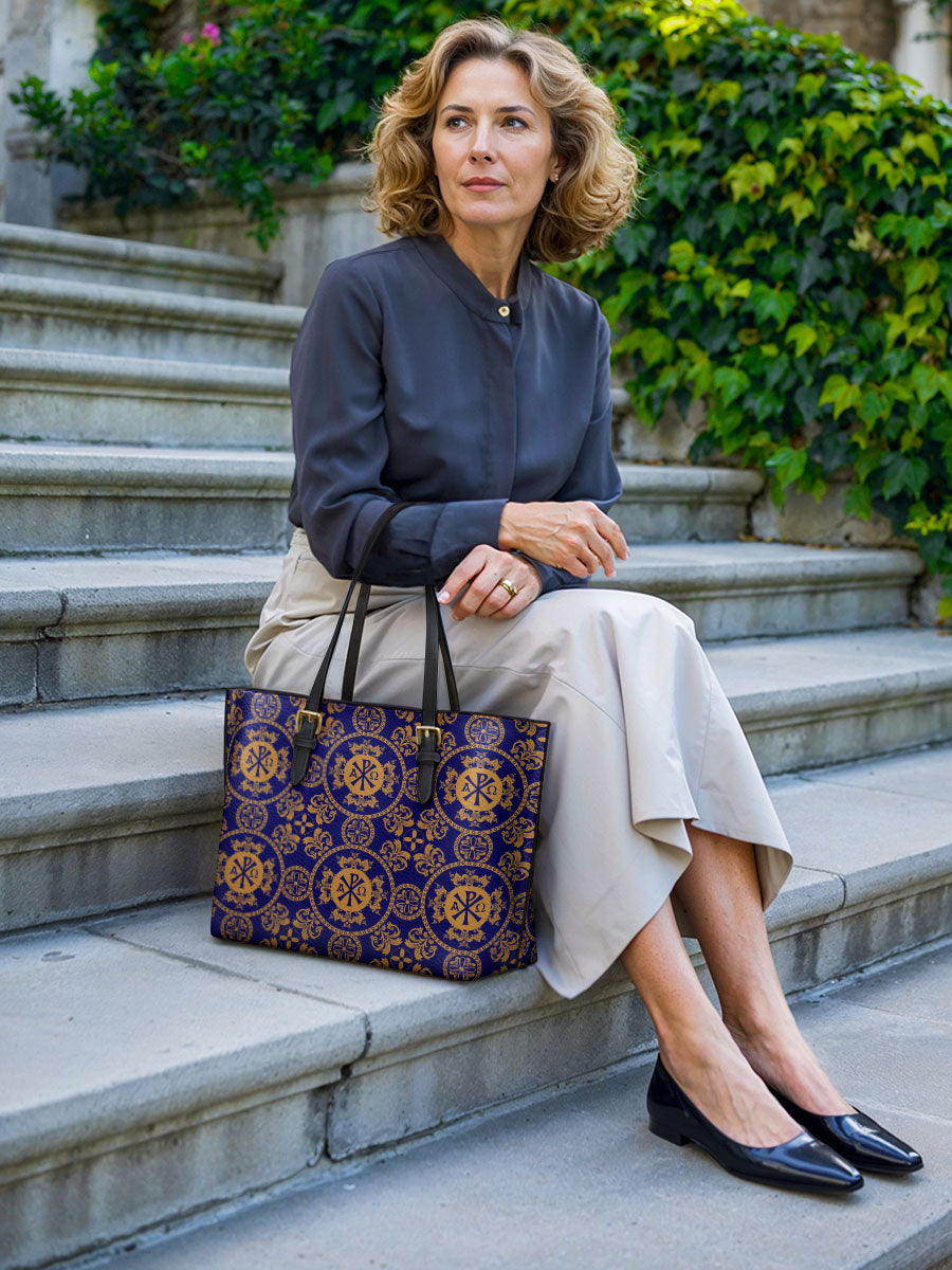 Divina  Eternal Majesty Leather Tote Bag