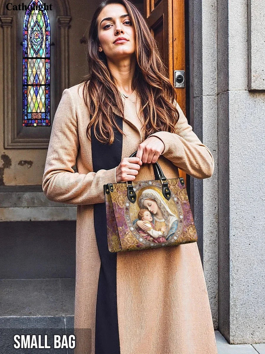 Divina  Divine Madonna And Child Leather Bag