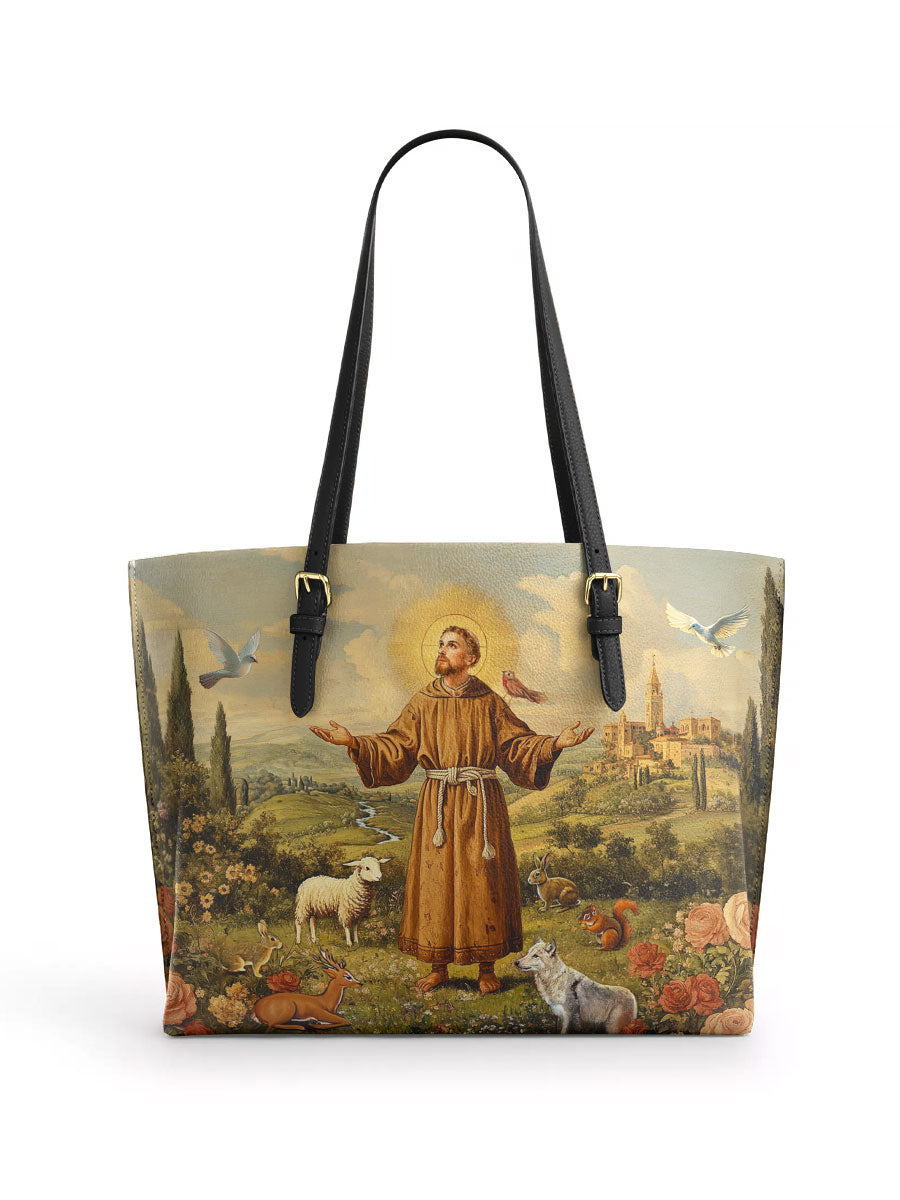 Divina The Spirit of Nature Leather Tote Bag