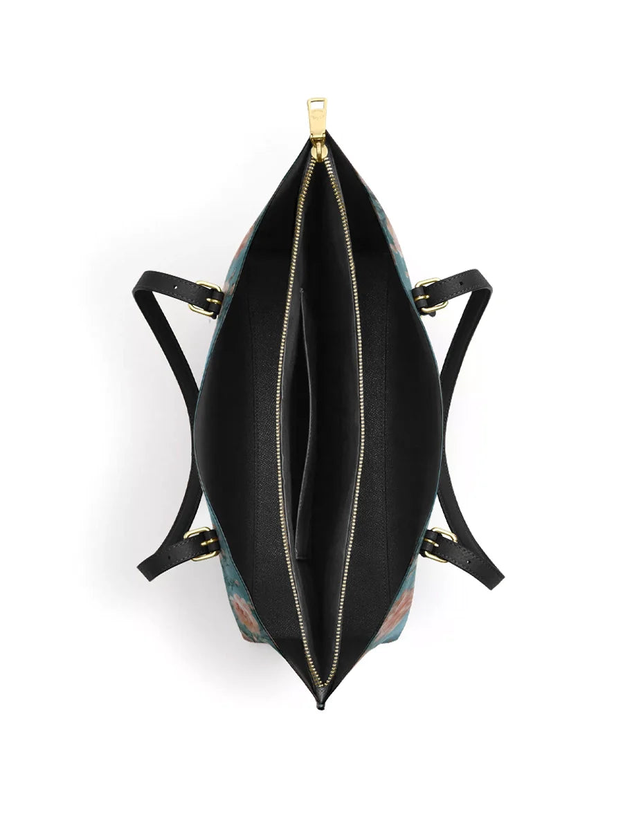 Divina  Celestial Love Keeper  Leather Tote Bag