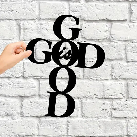 "God Is Good" Handmade Metal Wall Decor by Divina