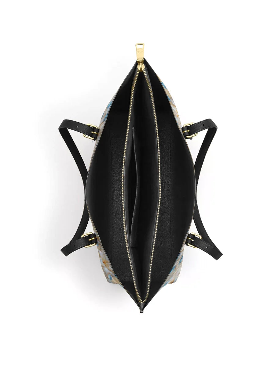 Divina Divine Grace and Serenity Leather Tote Bag