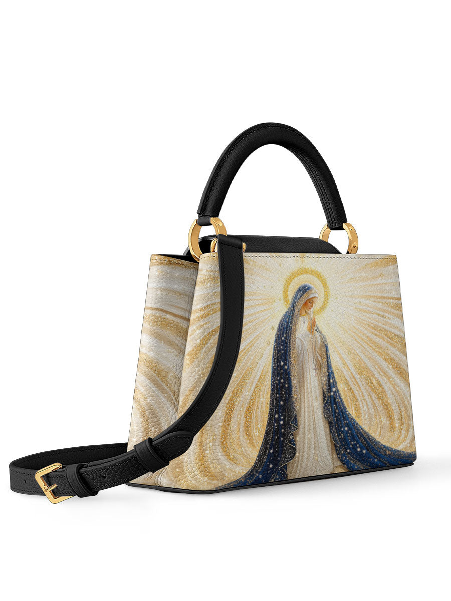 Divina Our Lady’s Eternal Glow Leather Satchel Bag
