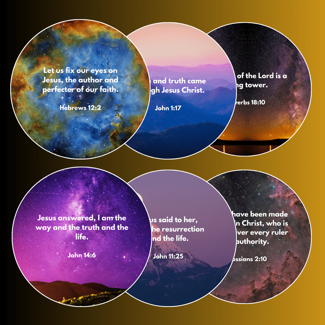 6 Additional Scripture Galaxy Discs For Bible Projector