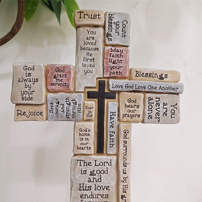 "Faith" Handmade Cross Statue by Divina