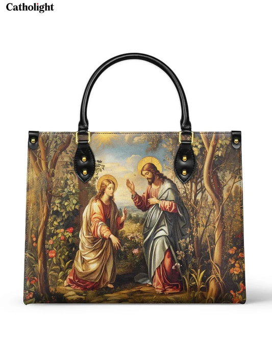 Divina  Christ and Mary Magdalene Leather Bag