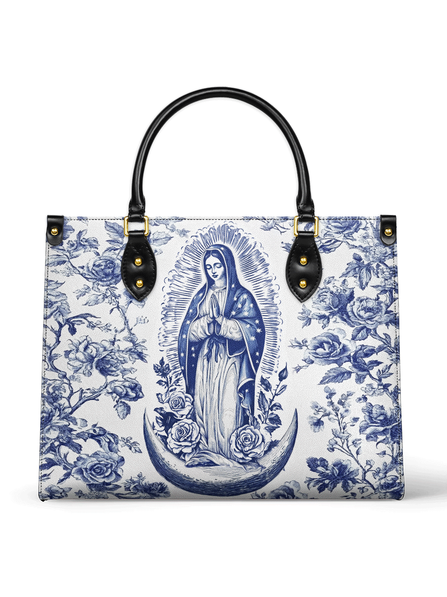 Divina Sacred Serenity Virgin Mary Leather Bag