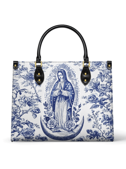 Divina Sacred Serenity Virgin Mary Leather Bag