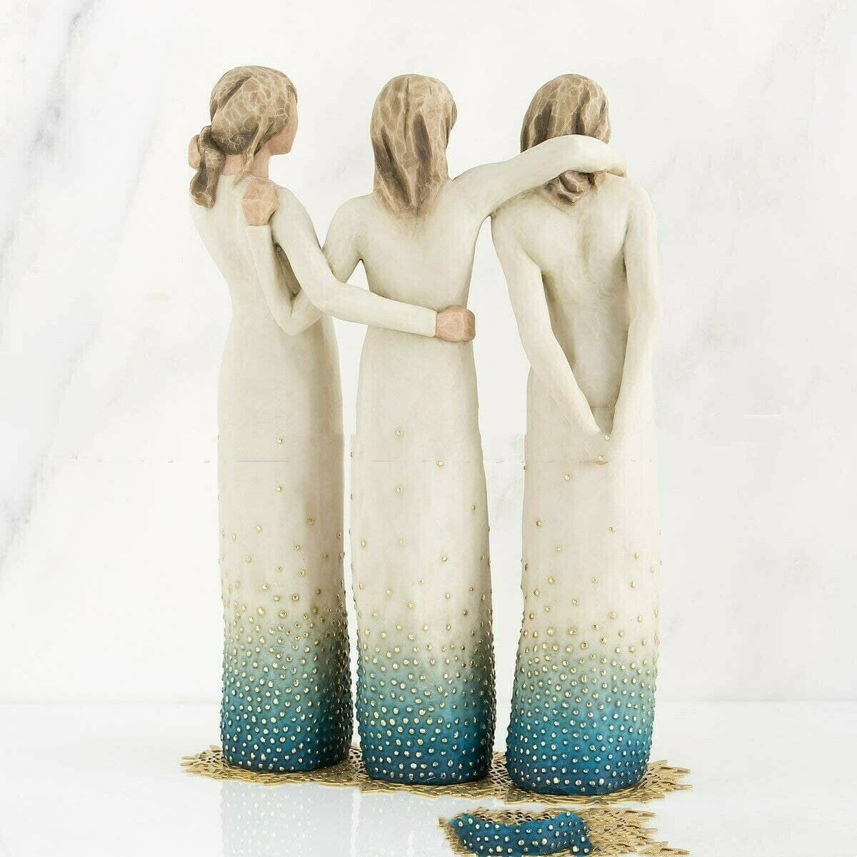 Hand Painted Family/Sister Ornaments by Divina