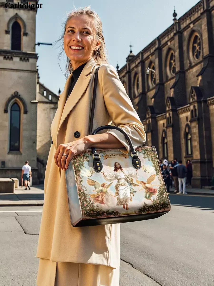 Divina  In God We Trust Leather Bag