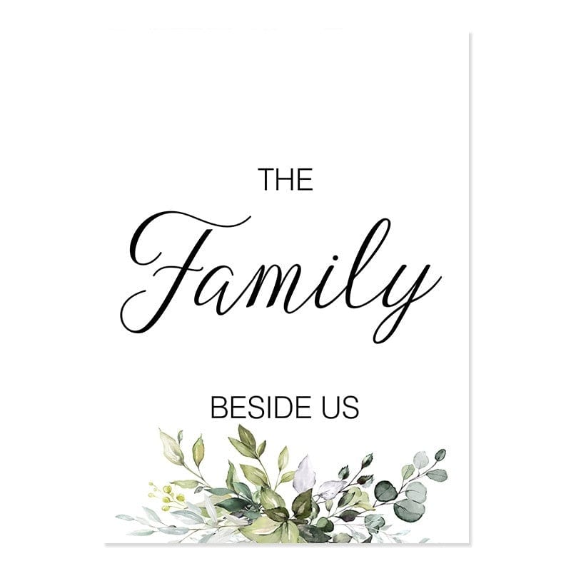 Handmade (Food Family Love) Canvas by Divina