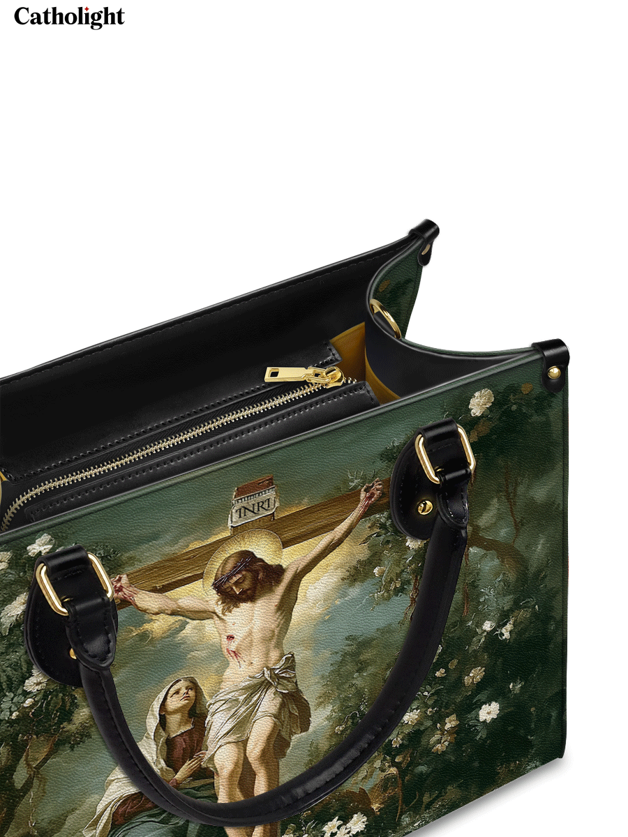 Divina  The Cross of Redemption Leather Bag