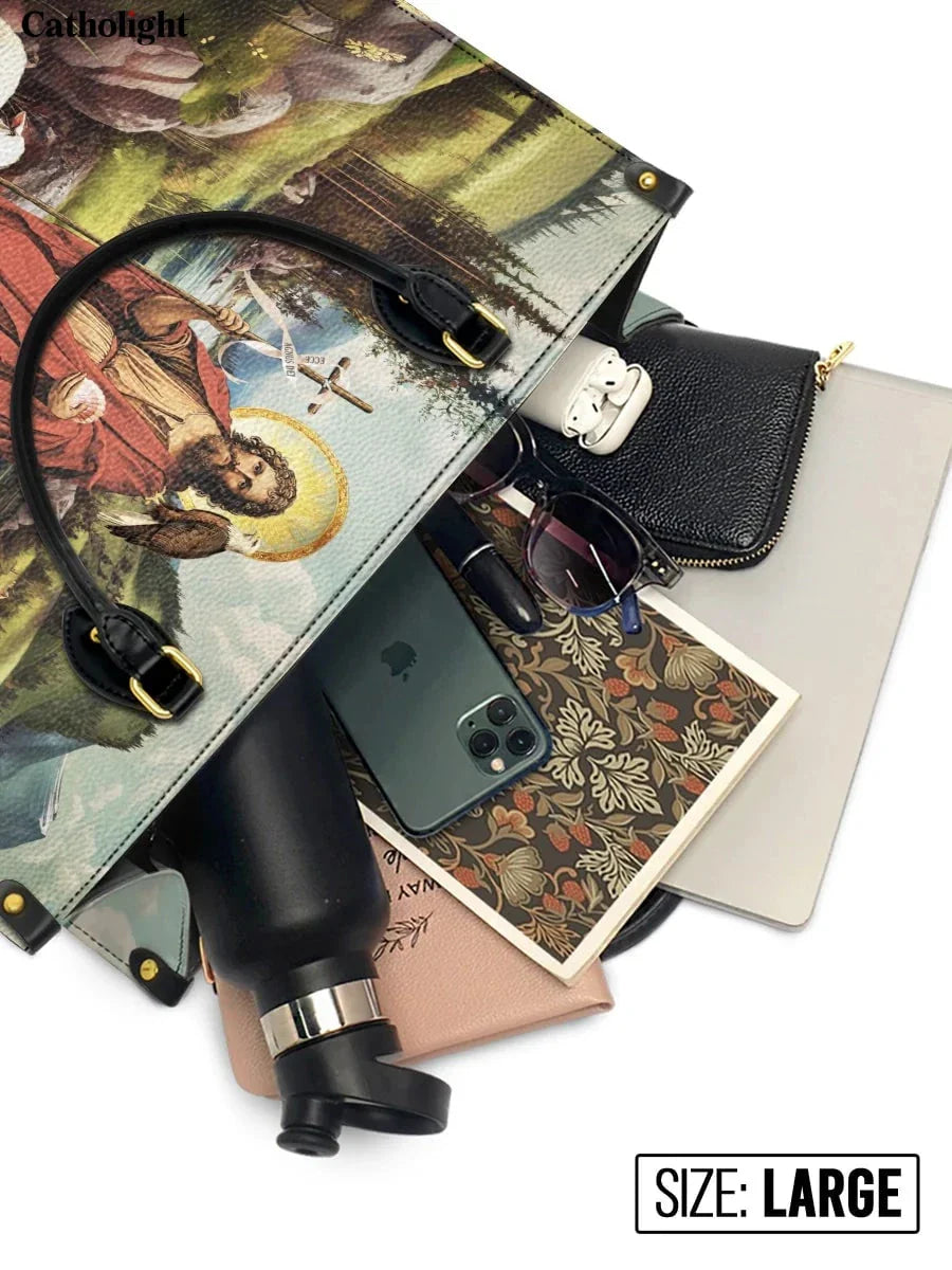 Divina  Saint John The Baptist Shepherd Leather Bag