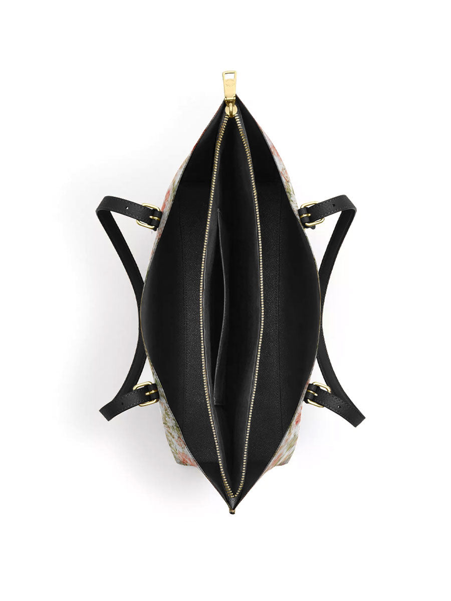Divina Virgin Mary's Grace Leather Tote Bag