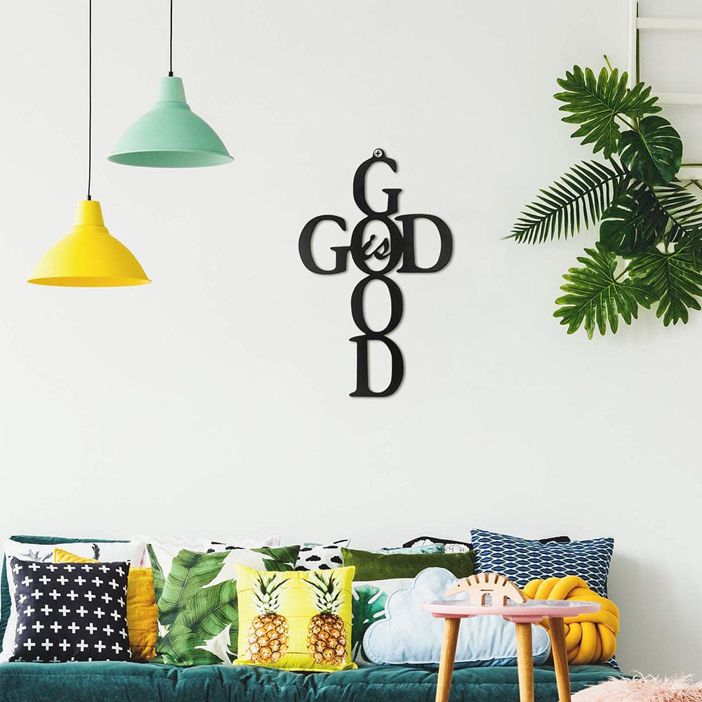 "God Is Good" Handmade Metal Wall Decor by Divina