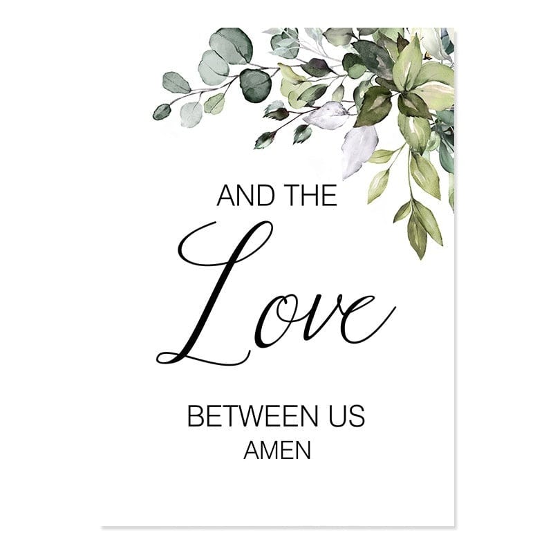 Handmade (Food Family Love) Canvas by Divina