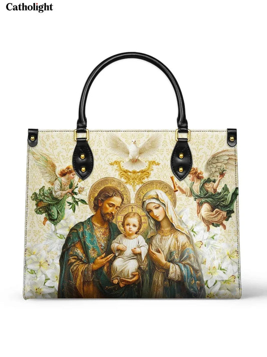 Divina Holy Family Sacred Leather Bag