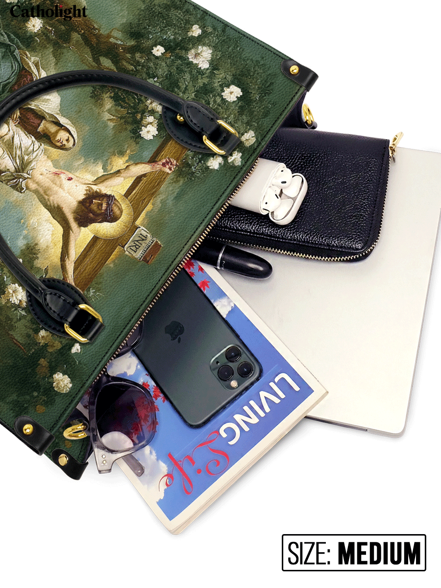 Divina  The Cross of Redemption Leather Bag
