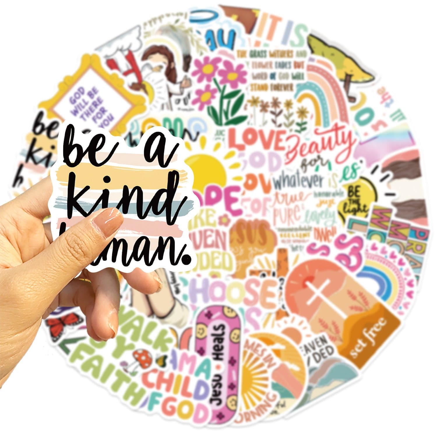 50 Jesus Christian Graffiti Stickers