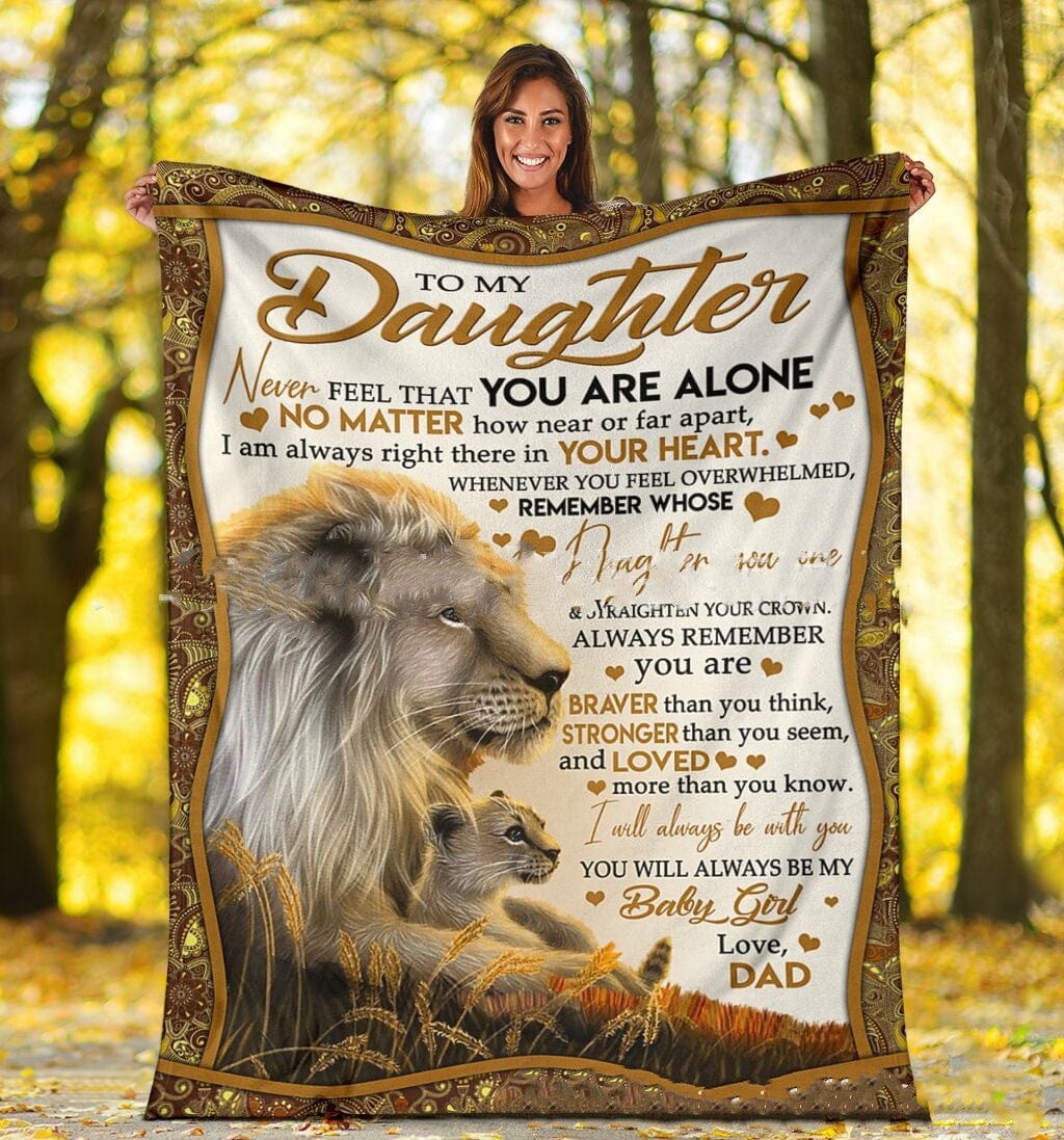 Always With You – To My Daughter Blanket by Divina