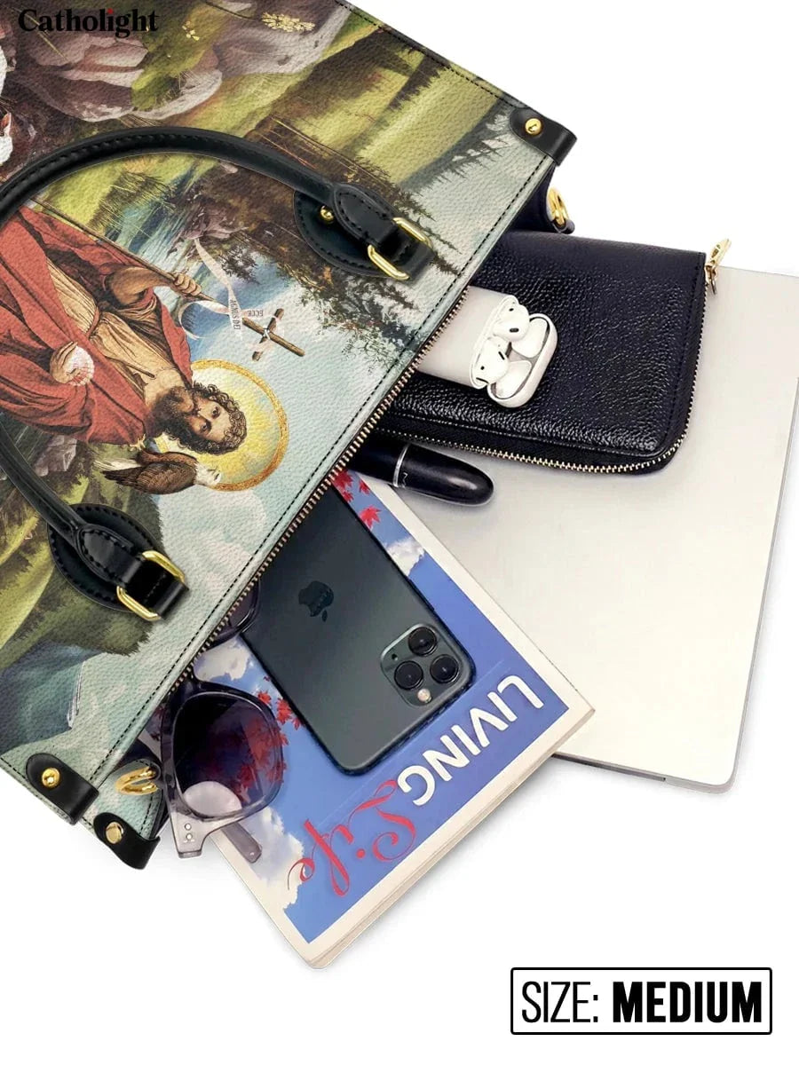 Divina  Saint John The Baptist Shepherd Leather Bag