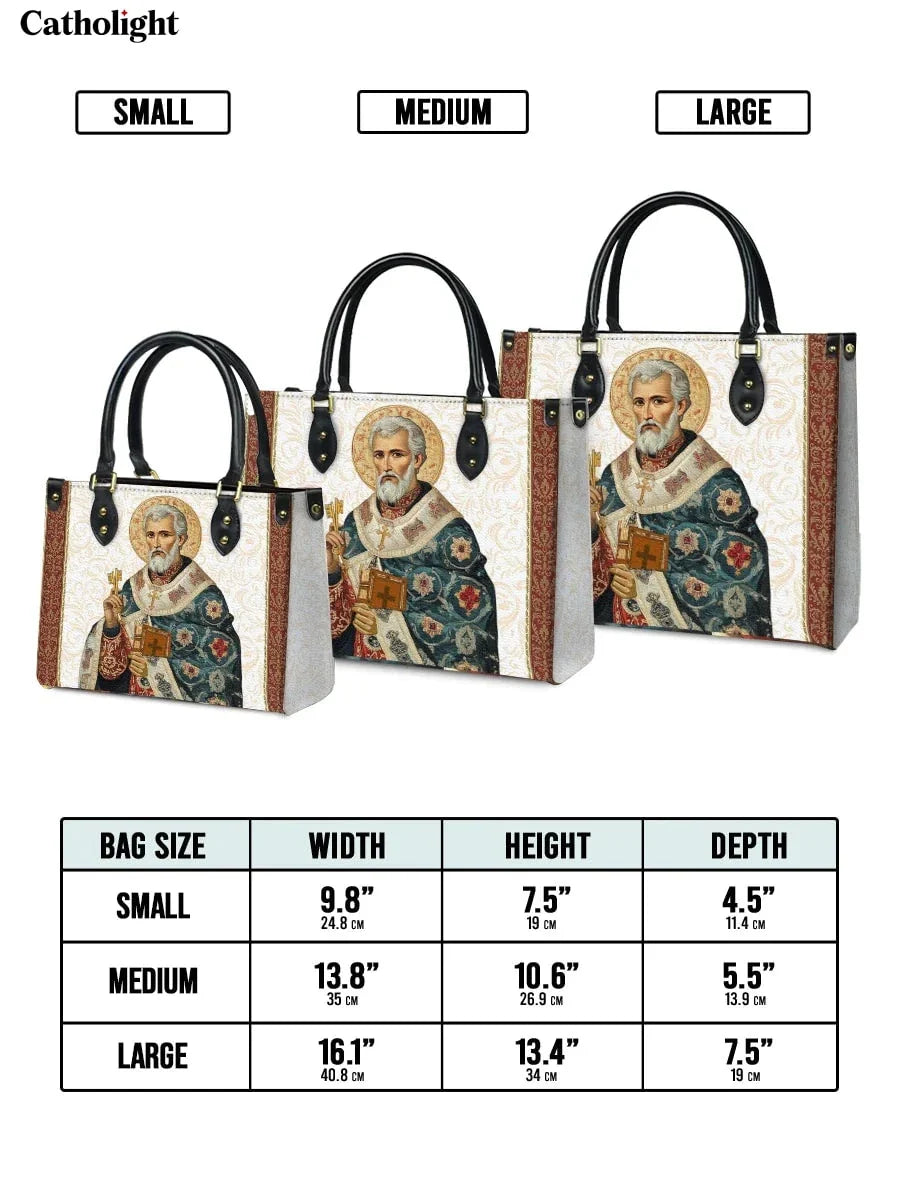 Divina  Saint Peter Reverence Leather Bag