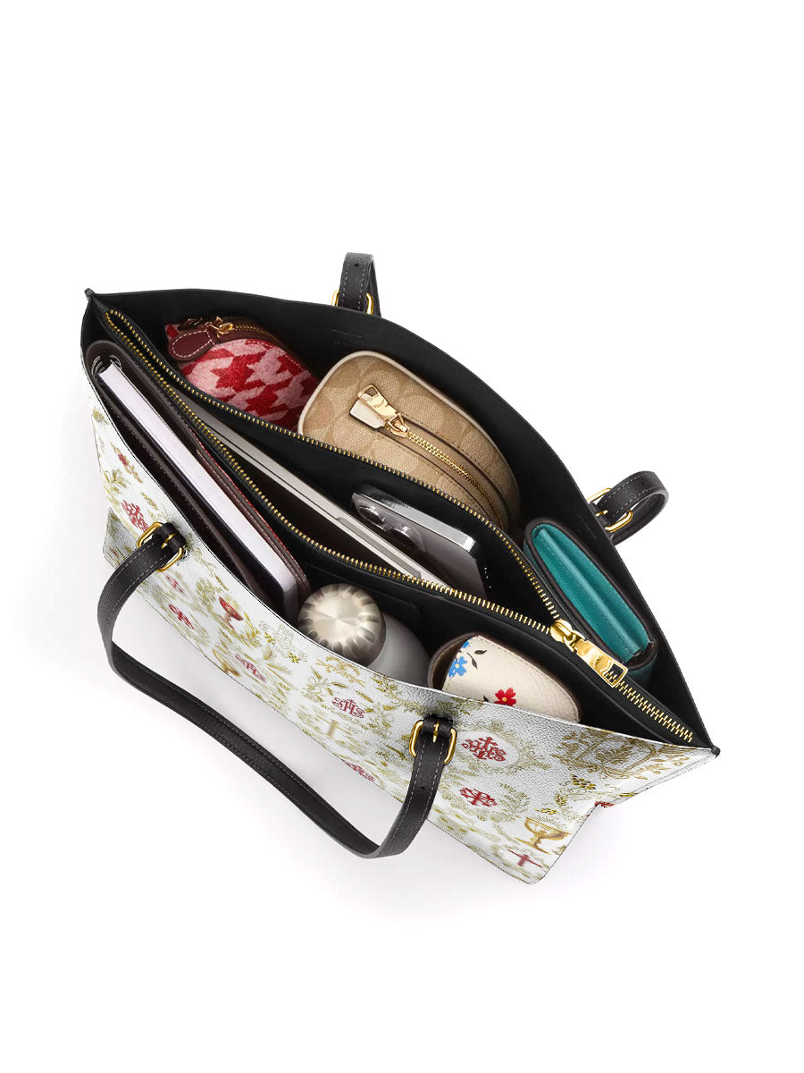 Divina The Timeless Faith Leather Tote Bag