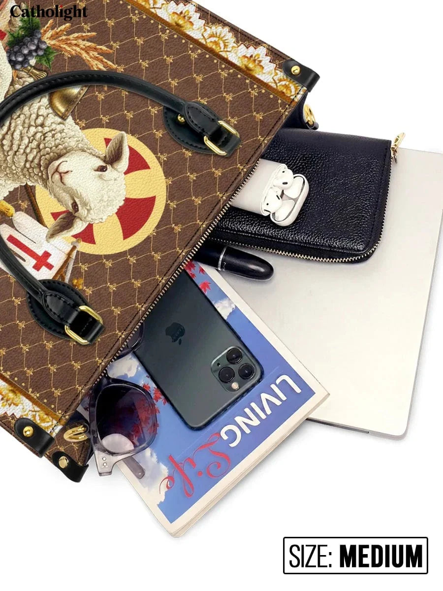 Divina  Agnus Dei Leather Bag