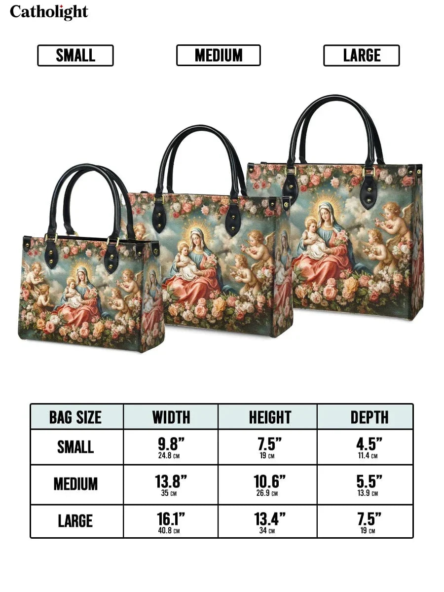 Divina  Halo Of Roses Leather Bag