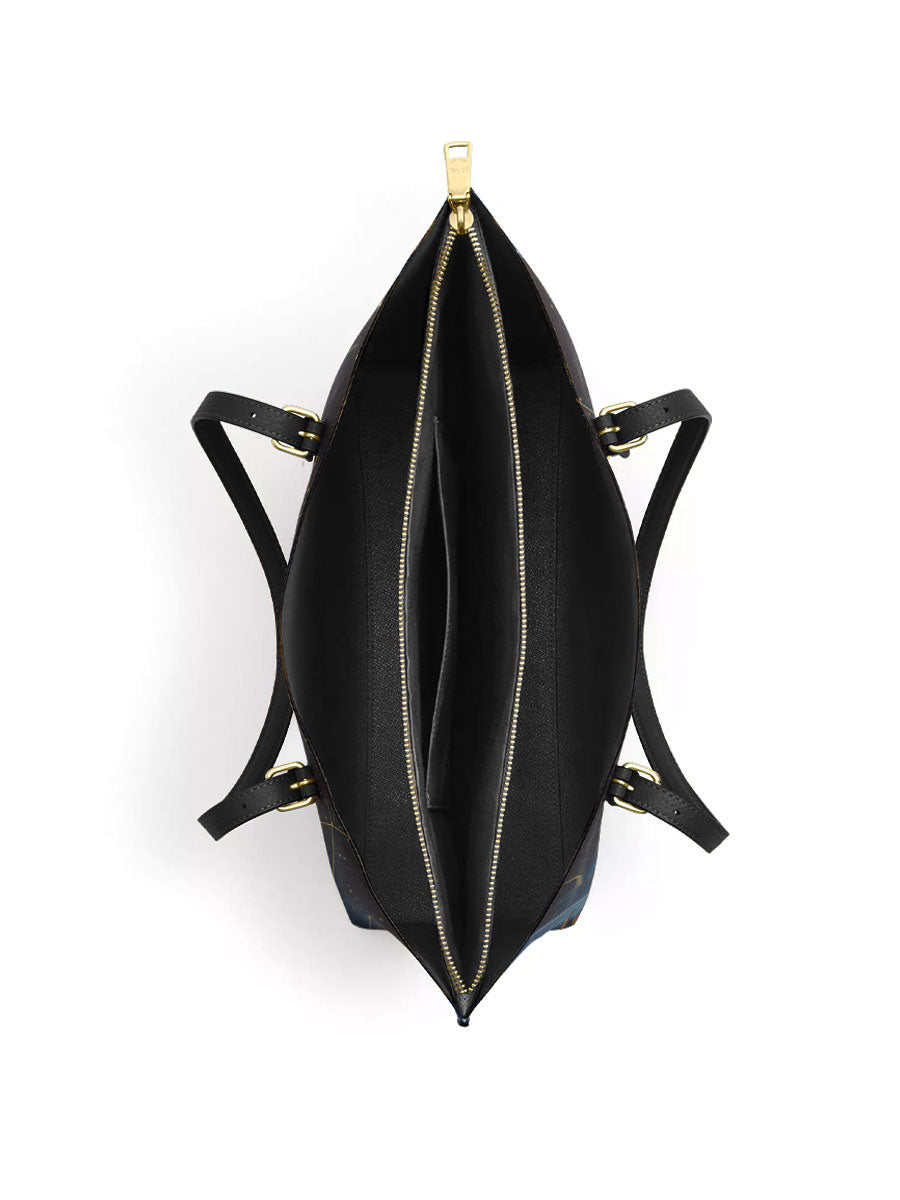 Divina Celestial Devotion Leather Tote Bag