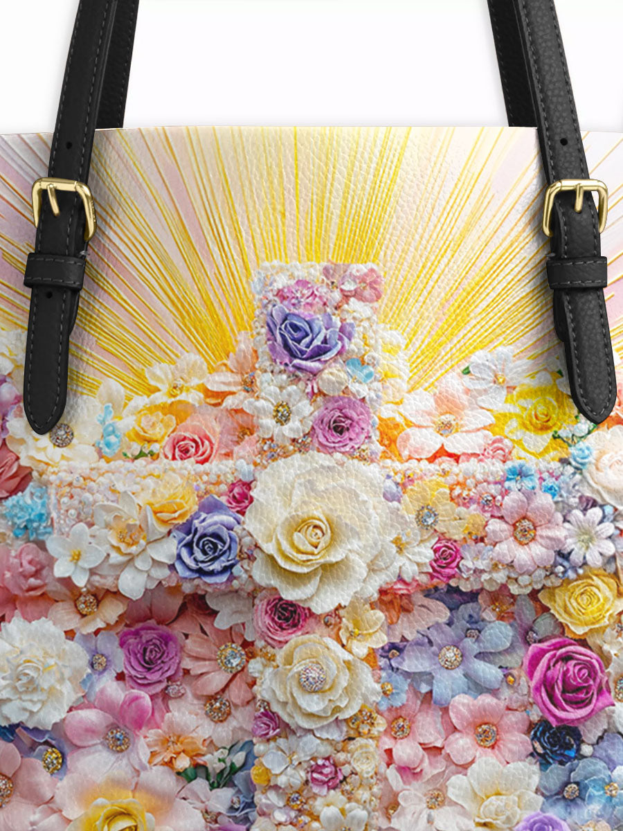 Divina Floral Resurrection Leather Tote Bag