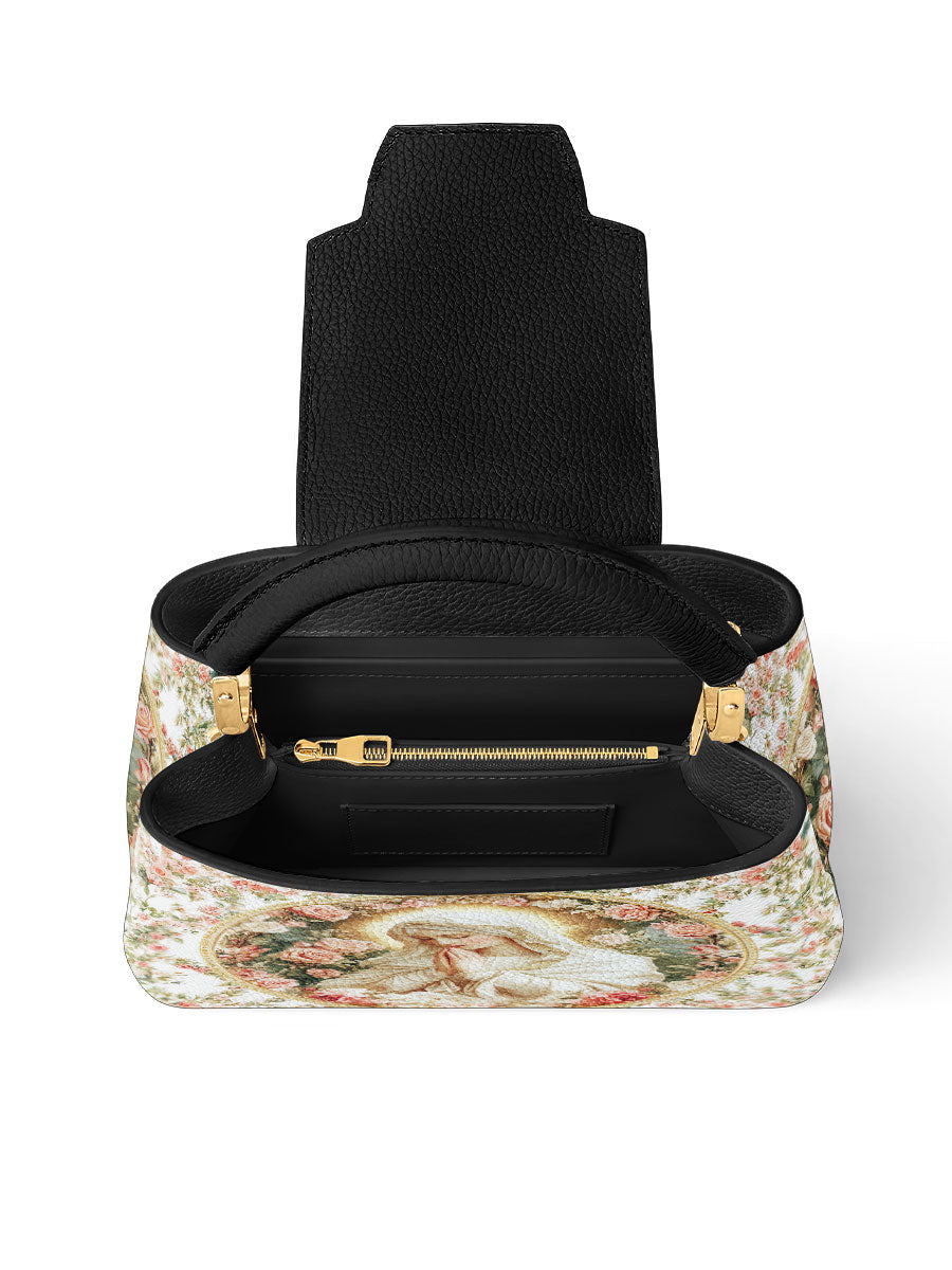 Divina Virgin Mary's Grace Leather Satchel Bag