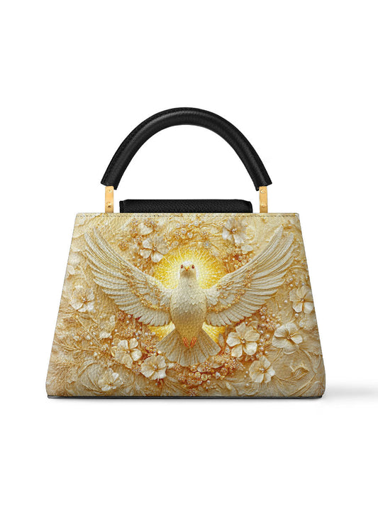 Divina Wings of Serenity Leather Satchel Bag