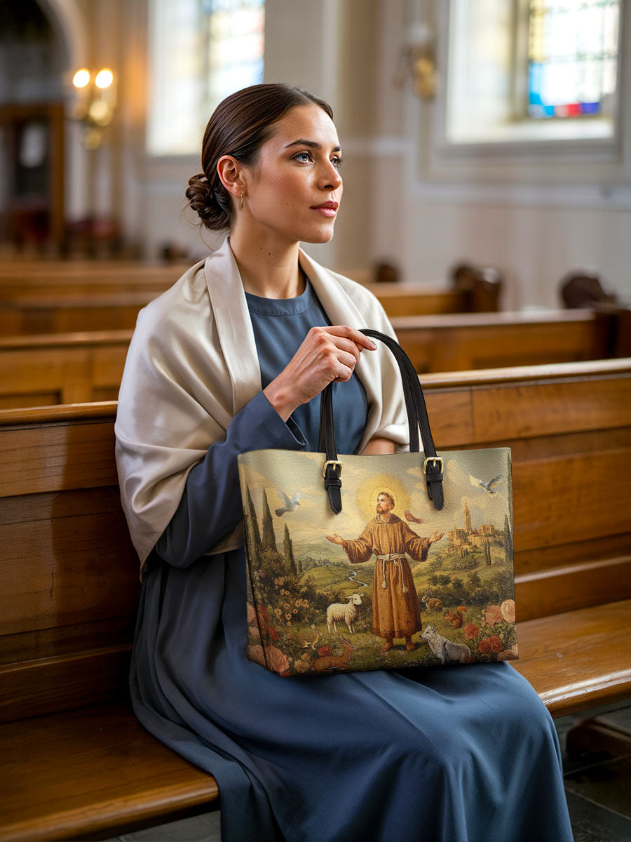 Divina The Spirit of Nature Leather Tote Bag