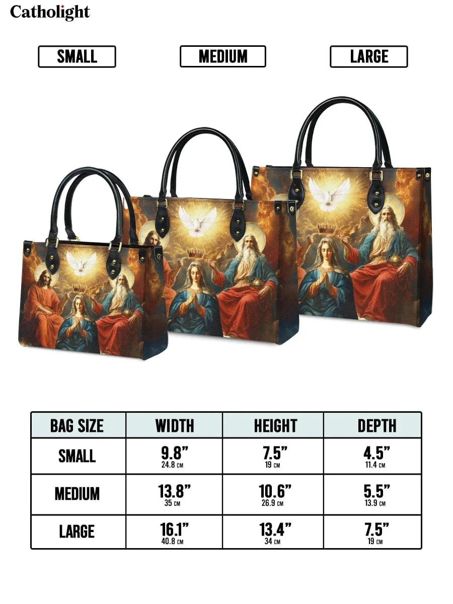 Divina  Coronation Of Mary Leather Bag