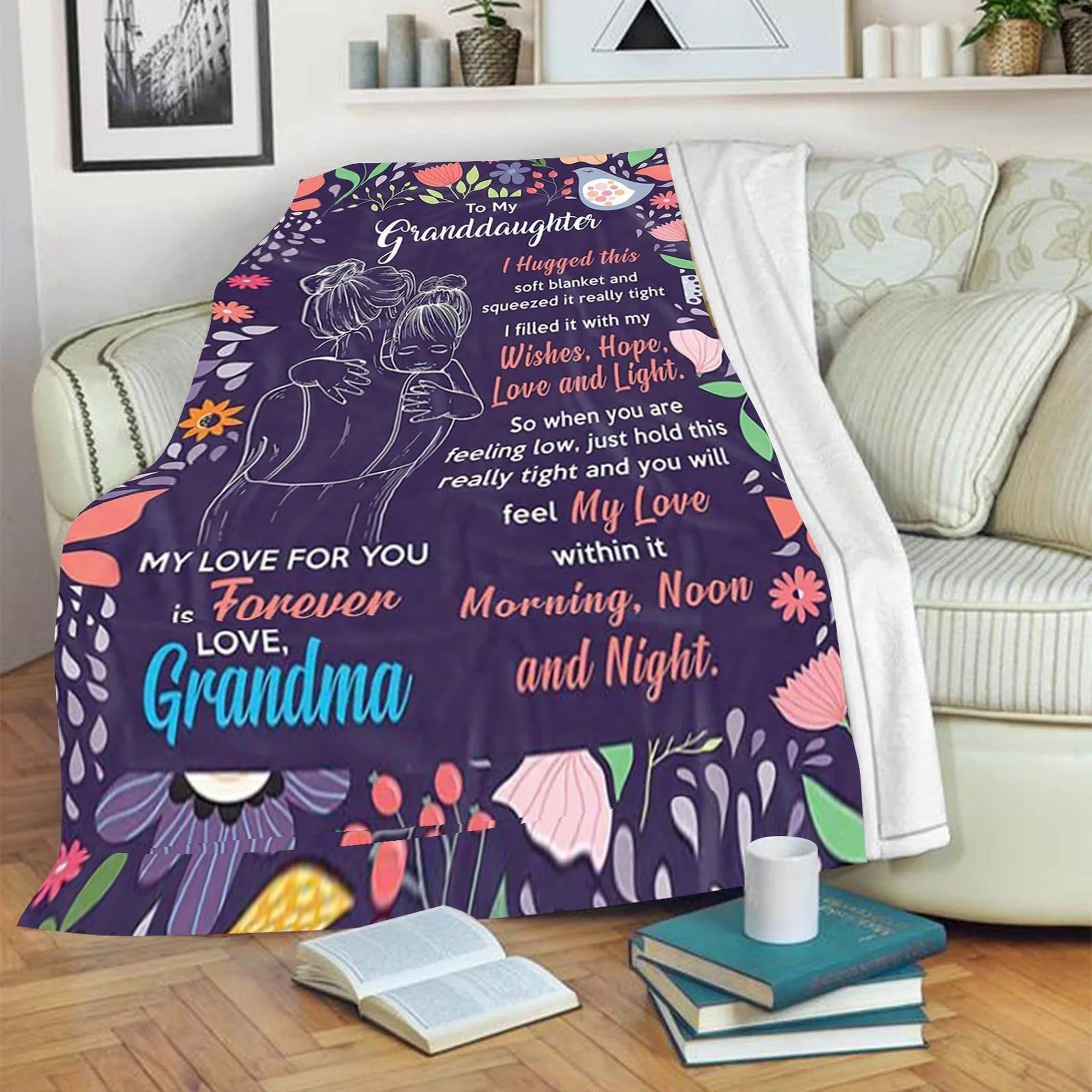 Forever Love – Grandma to Granddaughter Blanket by Divina