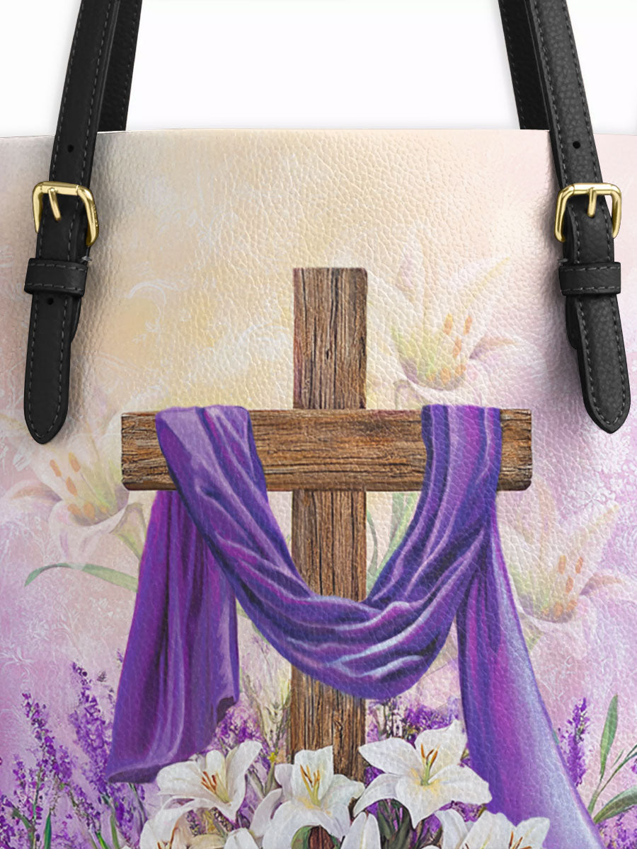 Divina Faithful Bloom Leather Tote Bag