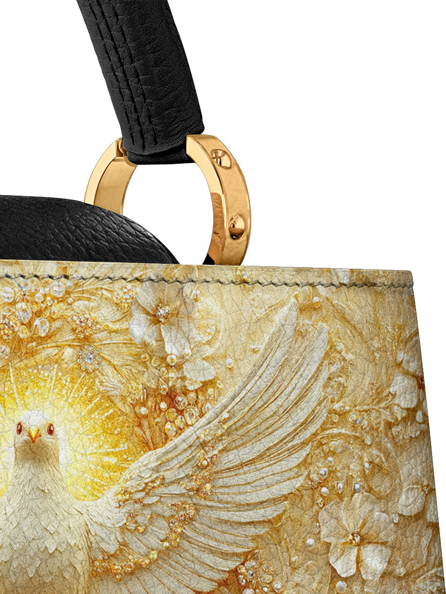 Divina Wings of Serenity Leather Satchel Bag
