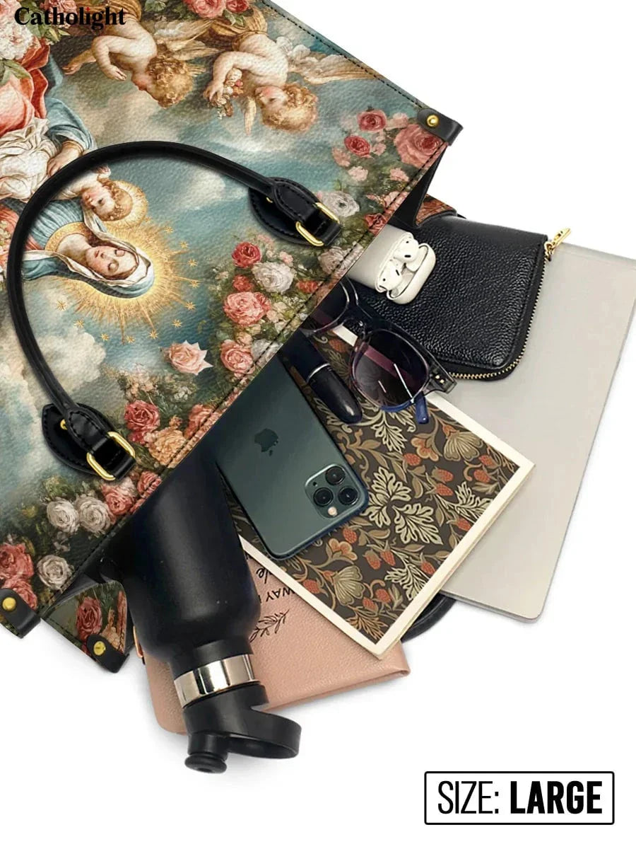 Divina  Halo Of Roses Leather Bag