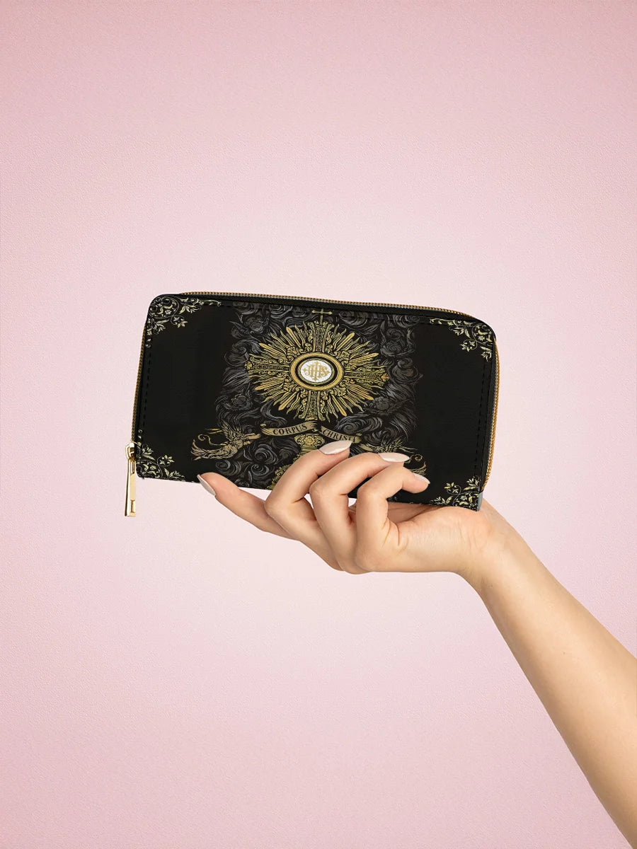Free Matching Design Leather Wallet